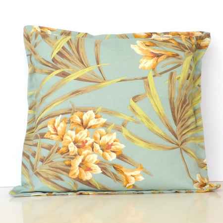Palm Orchid Flower Cushion Cover Outdoor Fabric 50cm x 50cm
