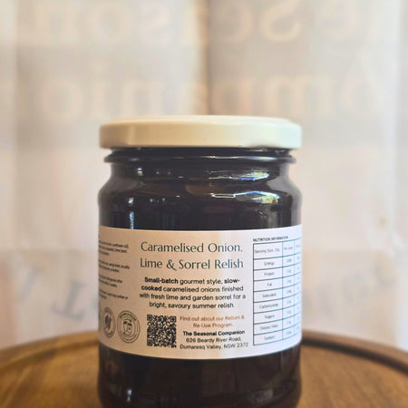 Caramelised Onion, Lime & Sorrel Relish