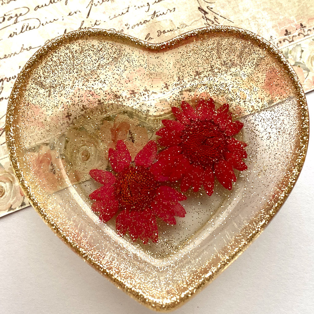 Resin Heart dish