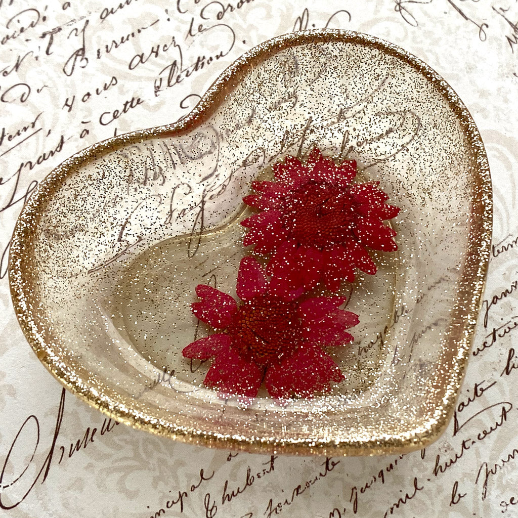 Resin Heart dish