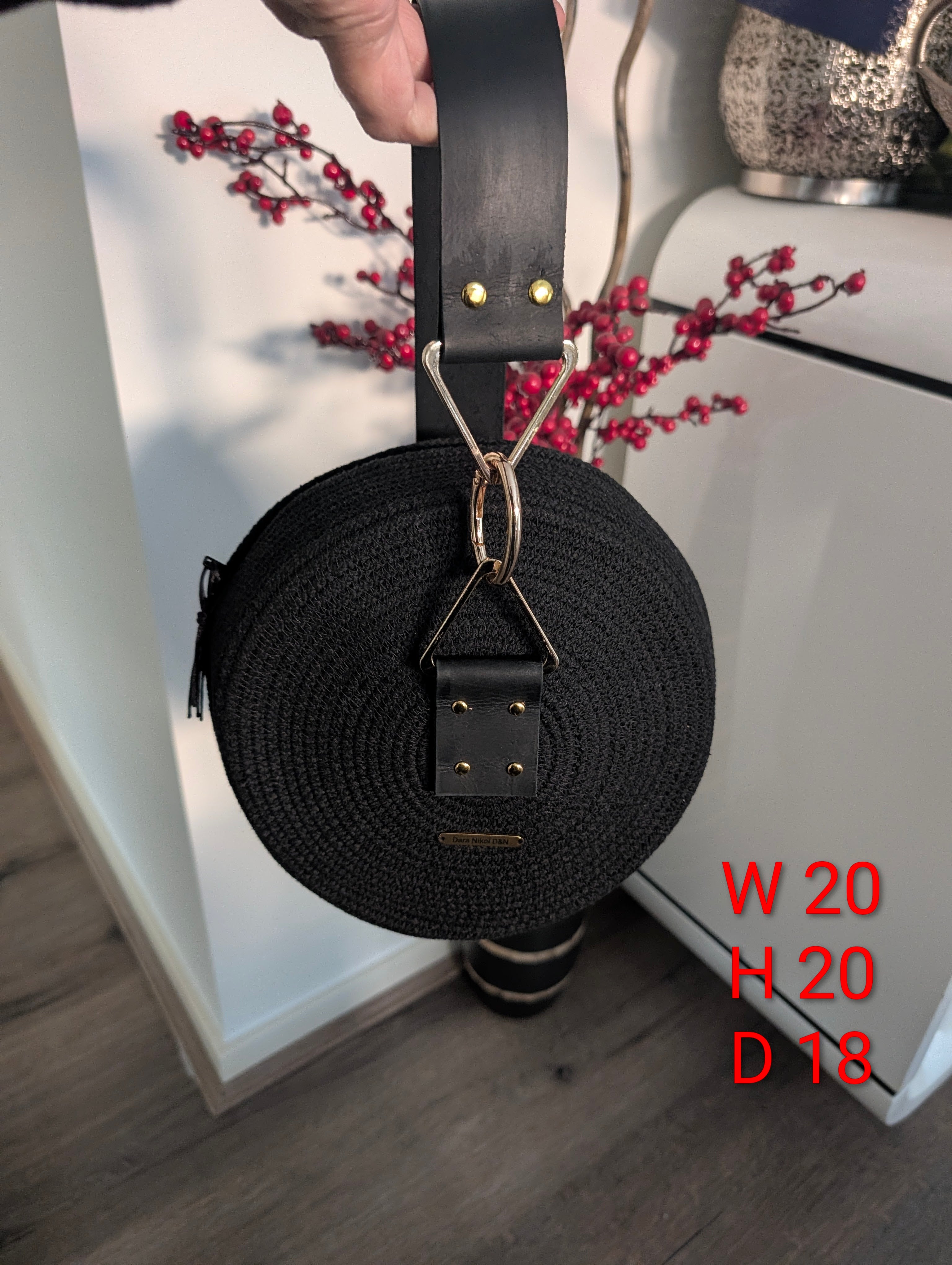 "Orbit" (S) Handmade Cotton Cord Bag
