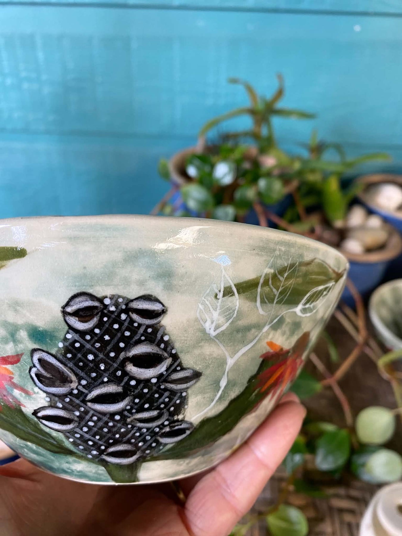 Native Australian flora handmade pottery