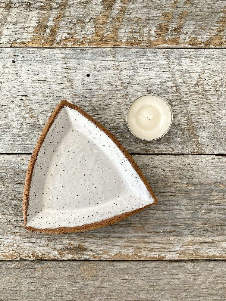 Triangular Ceramic Plate from Colours on Grey (13)