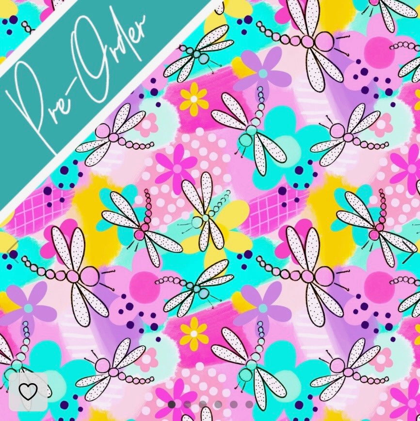 PRE-ORDER Water-resistant wet bags - Dancing Dragonflies (Wonderland Design Co)