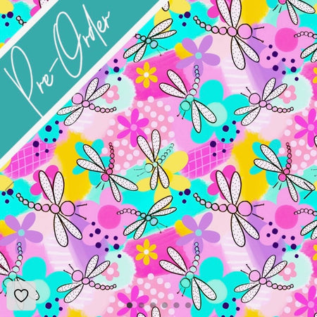 PRE-ORDER Water-resistant wet bags - Dancing Dragonflies (Wonderland Design Co)