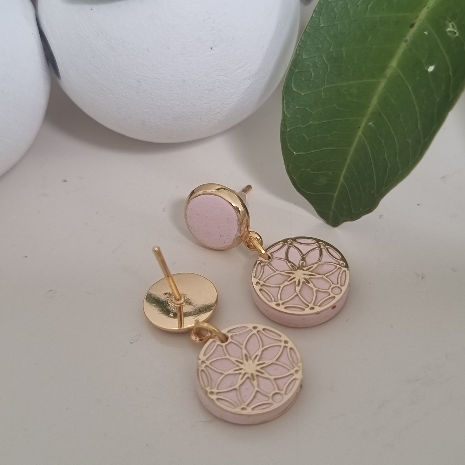 Blush Lace Dangles