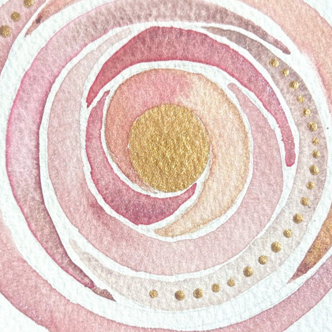 Loving Kindness Made with Crushed Fuschite Jasper and Bronzite