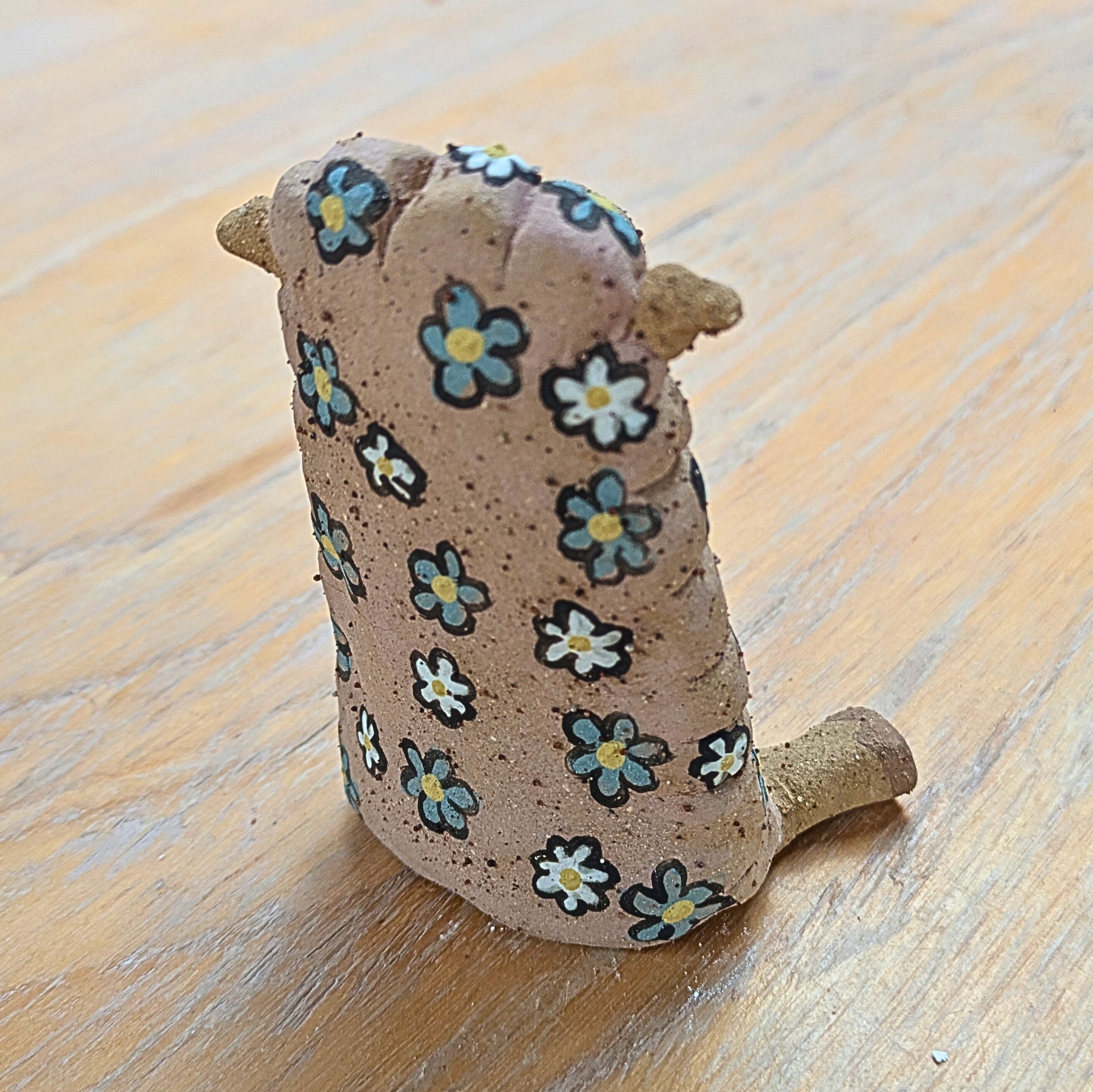 Whimsical Ceramic Animal Flower/Incense Holder Ornaments