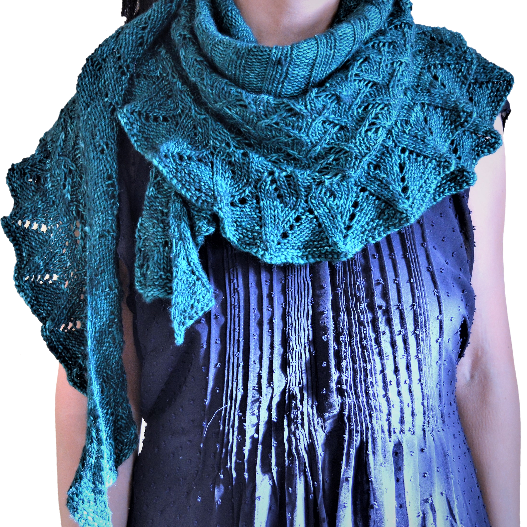 Lin-Lin Shawl PDF pattern for knitters, Knitting pattern