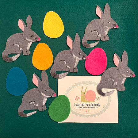 5 Little Bilbies - Easter Felt Board Set