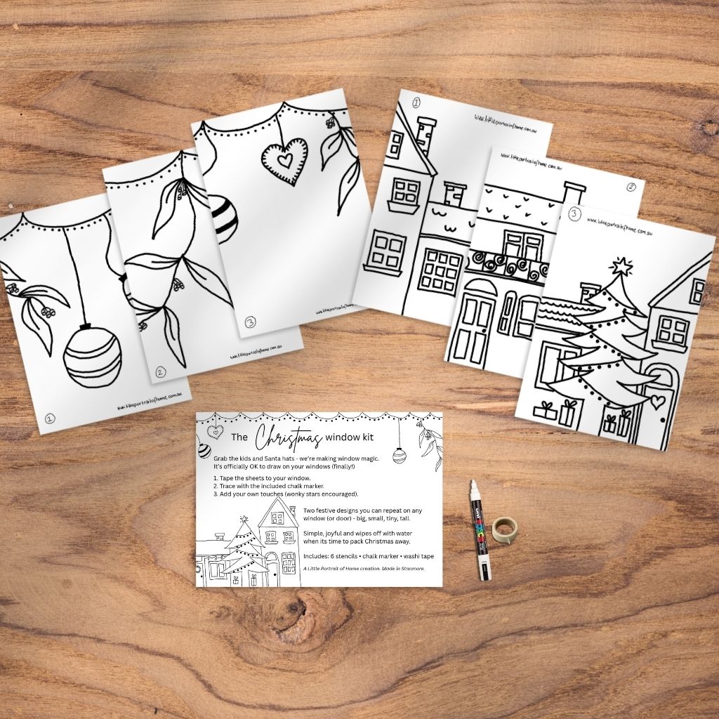 Christmas Window Drawing Kit
