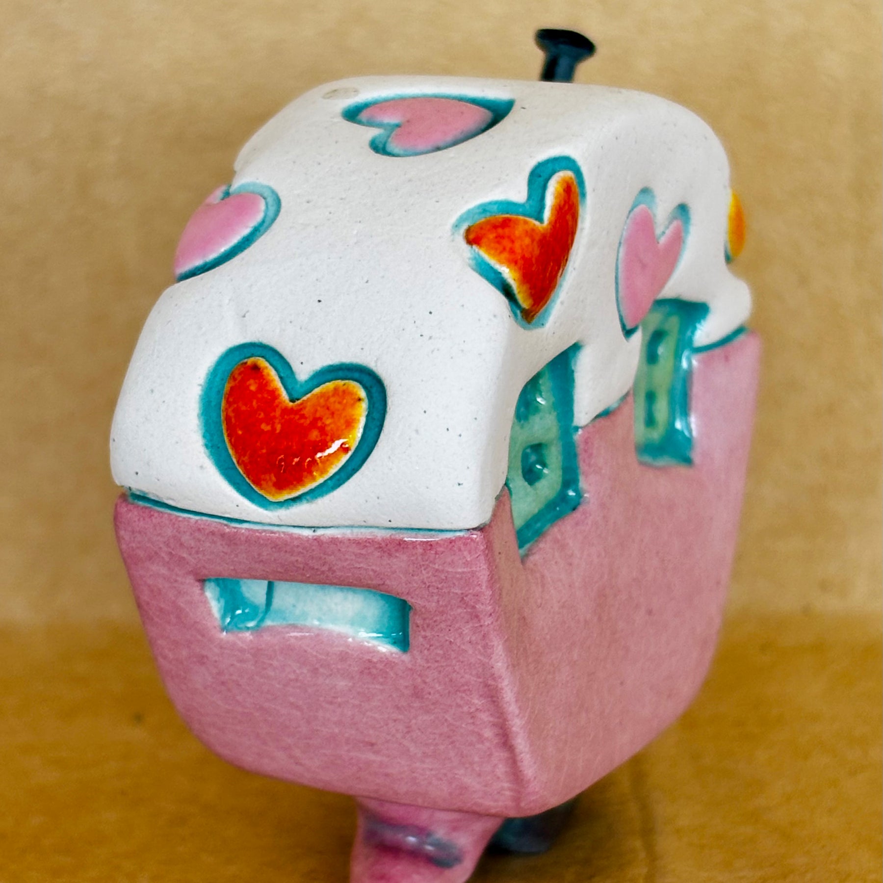 Small Retro Collectable Ceramic Caravan 6