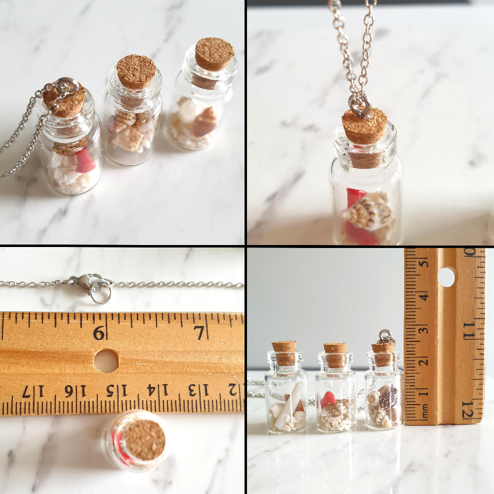 Coral + Shell beach bottle pendant copy 8