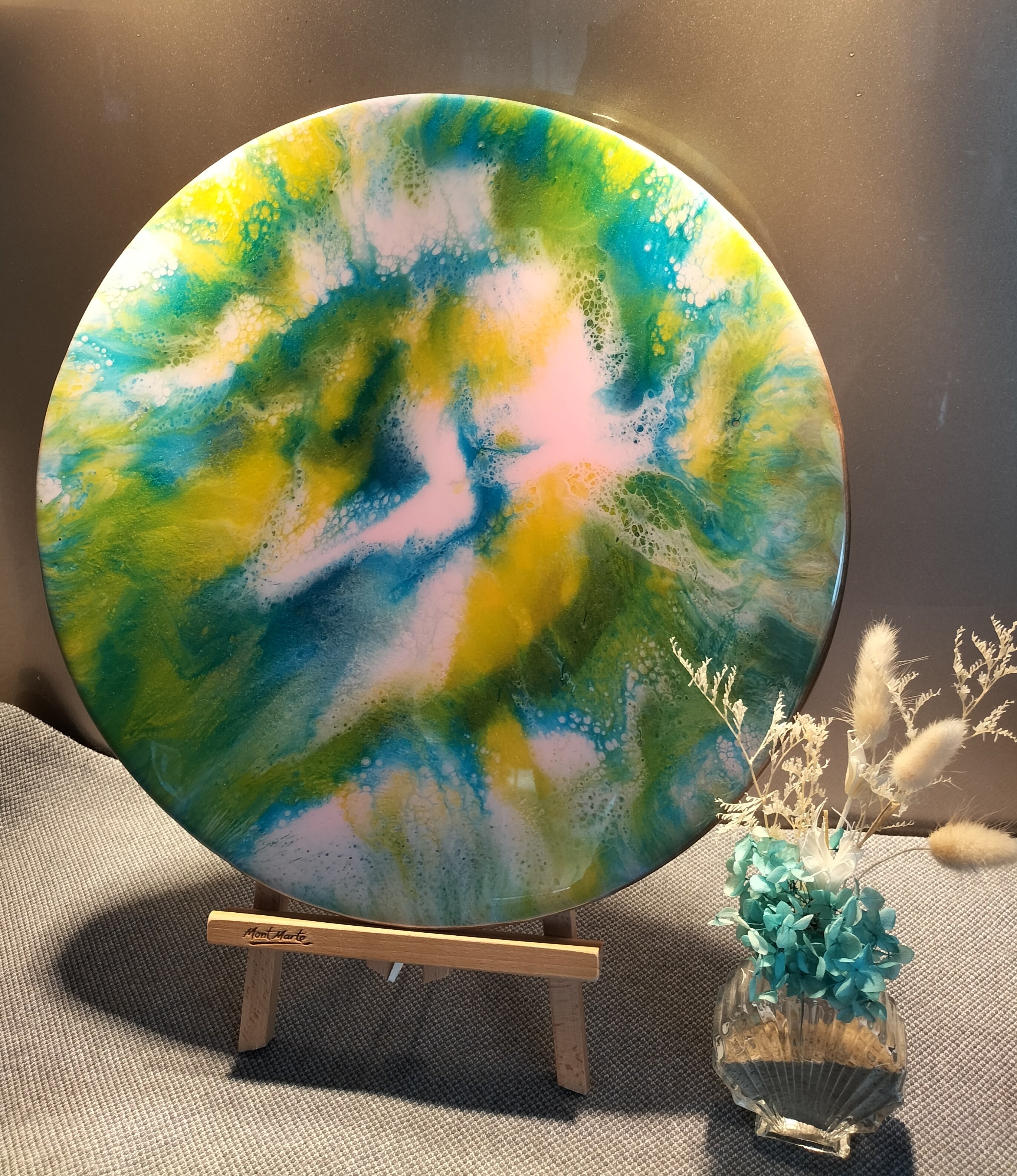 Beautiful colourful wall or display art.