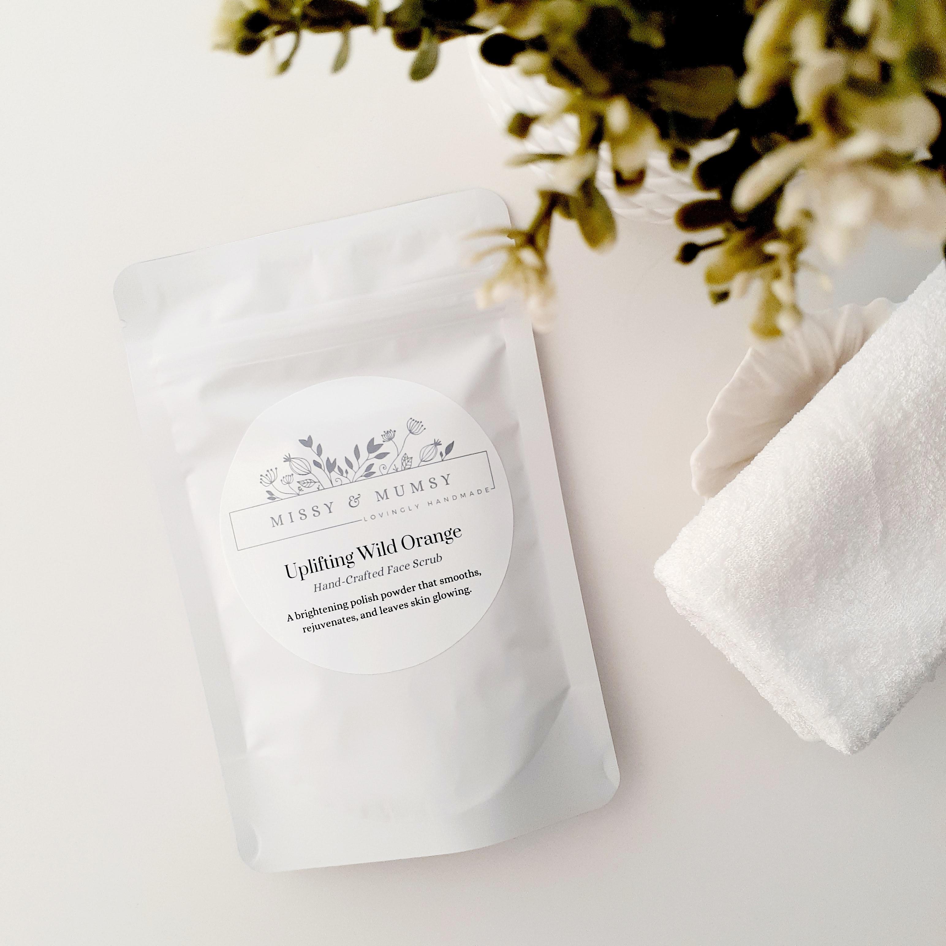 Grapefruit Face Scrub, Exfoliating Facial Polish, Brightening Natural Skincare, Anti-Aging