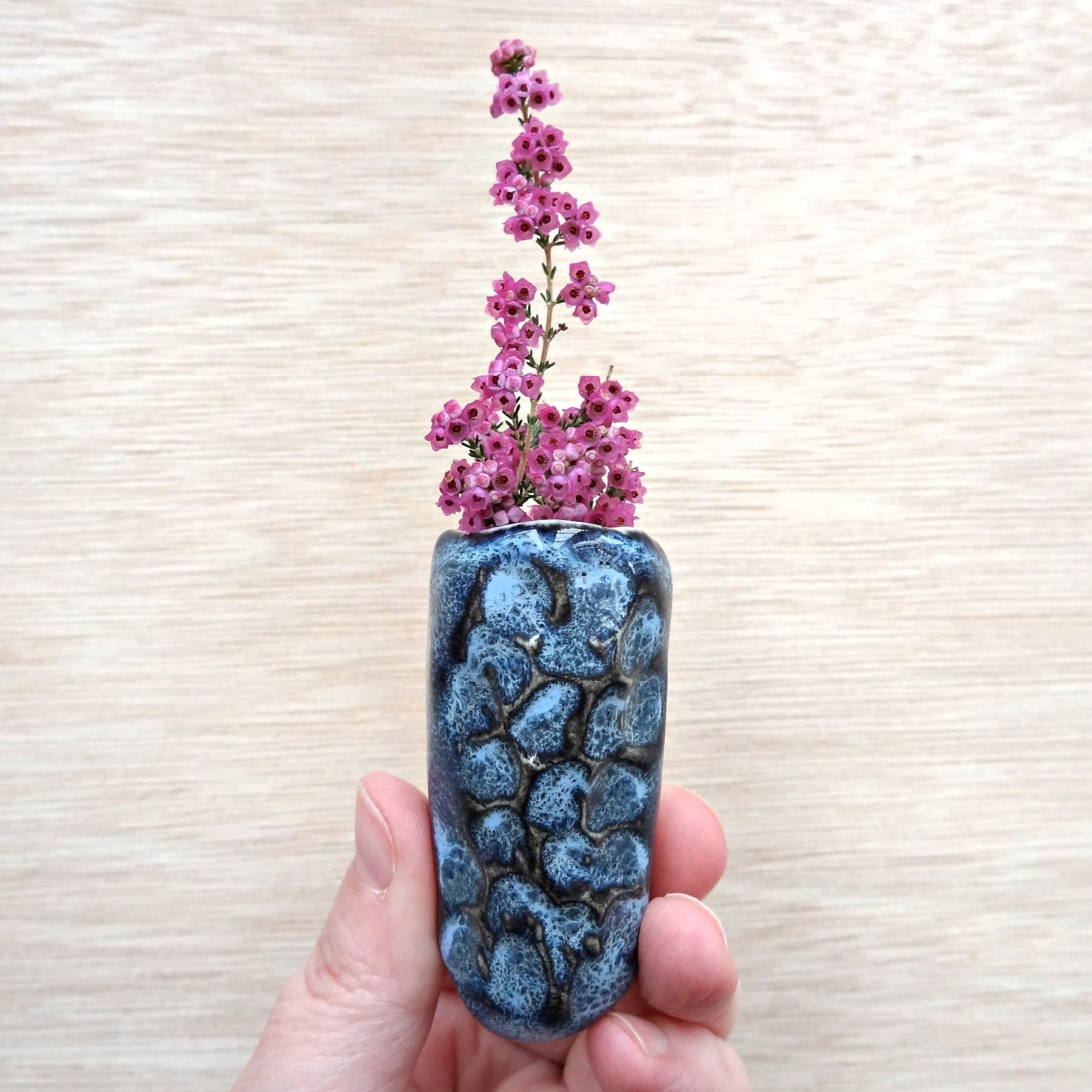 Mini ceramic fridge magnet vases. Choose your own vases.