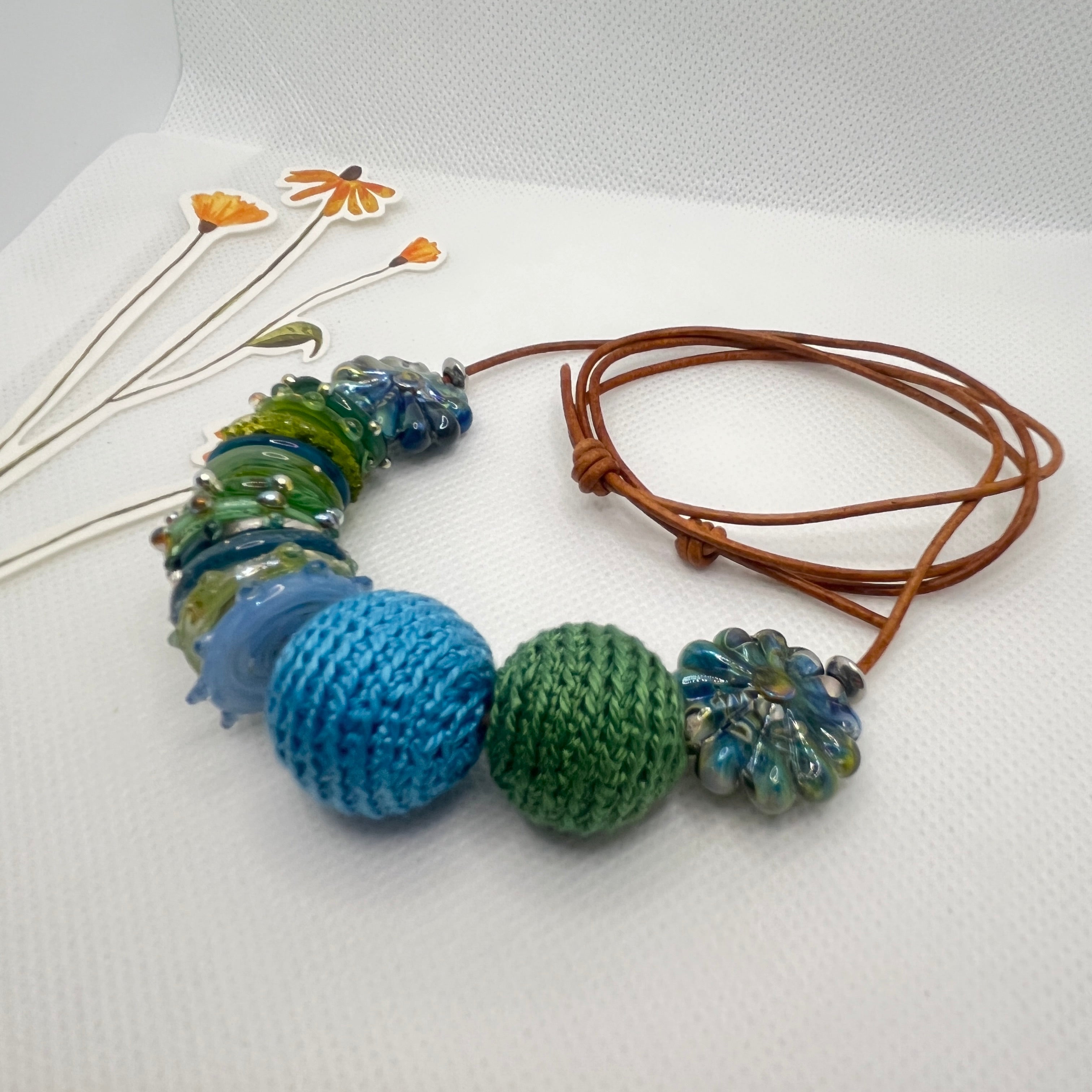 Handmade Adjustable Necklace - Sea Moss