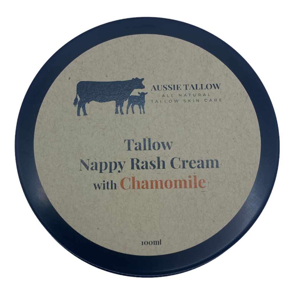 Natural TALLOW Nappy Rash Cream 100ml CHAMOMILE