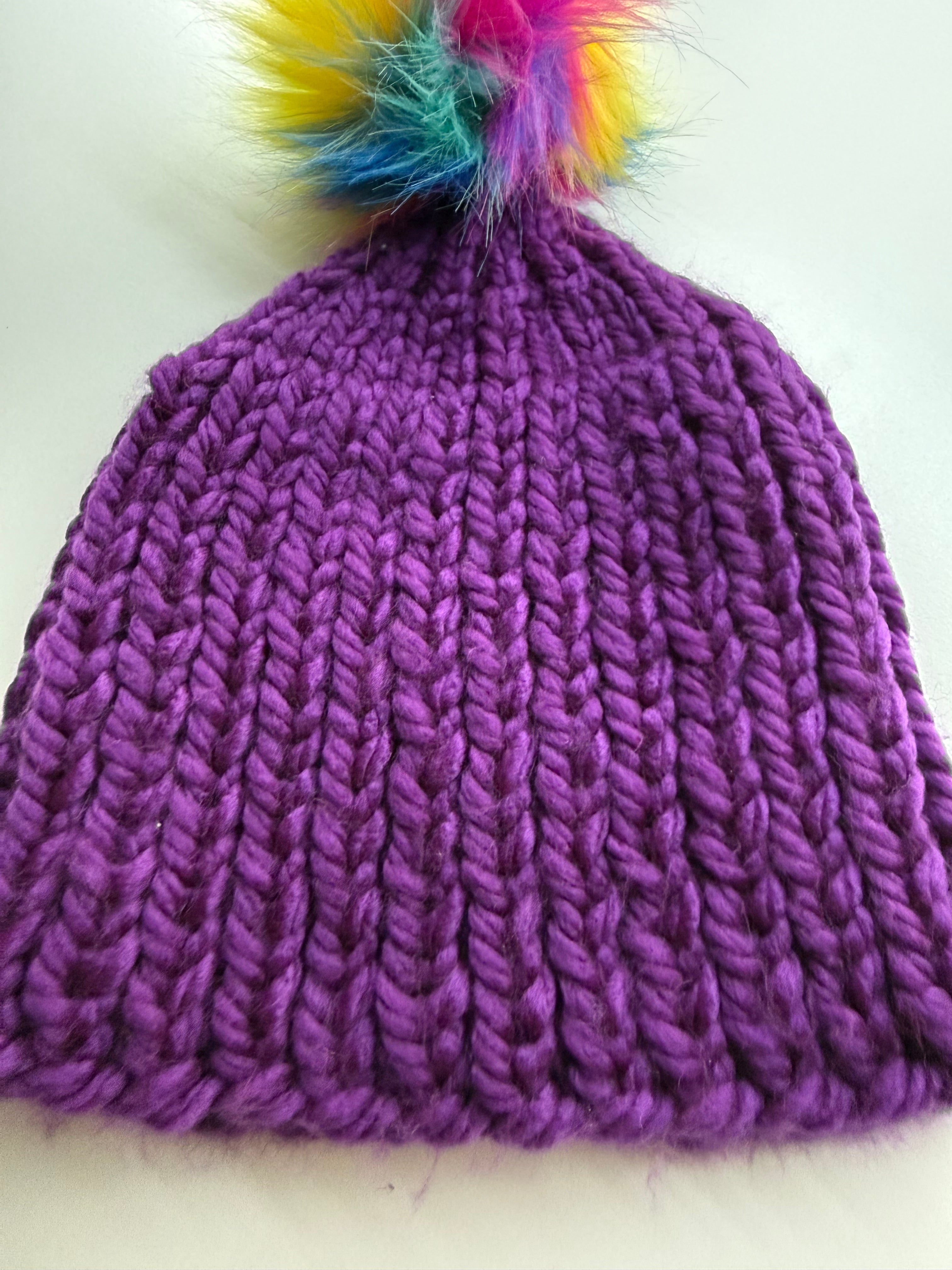 Purple Beanie Adult
