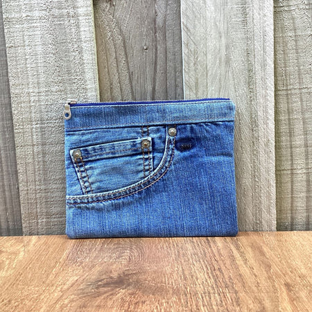 Handmade Upcycled Denim Purse – Jeans Pocket