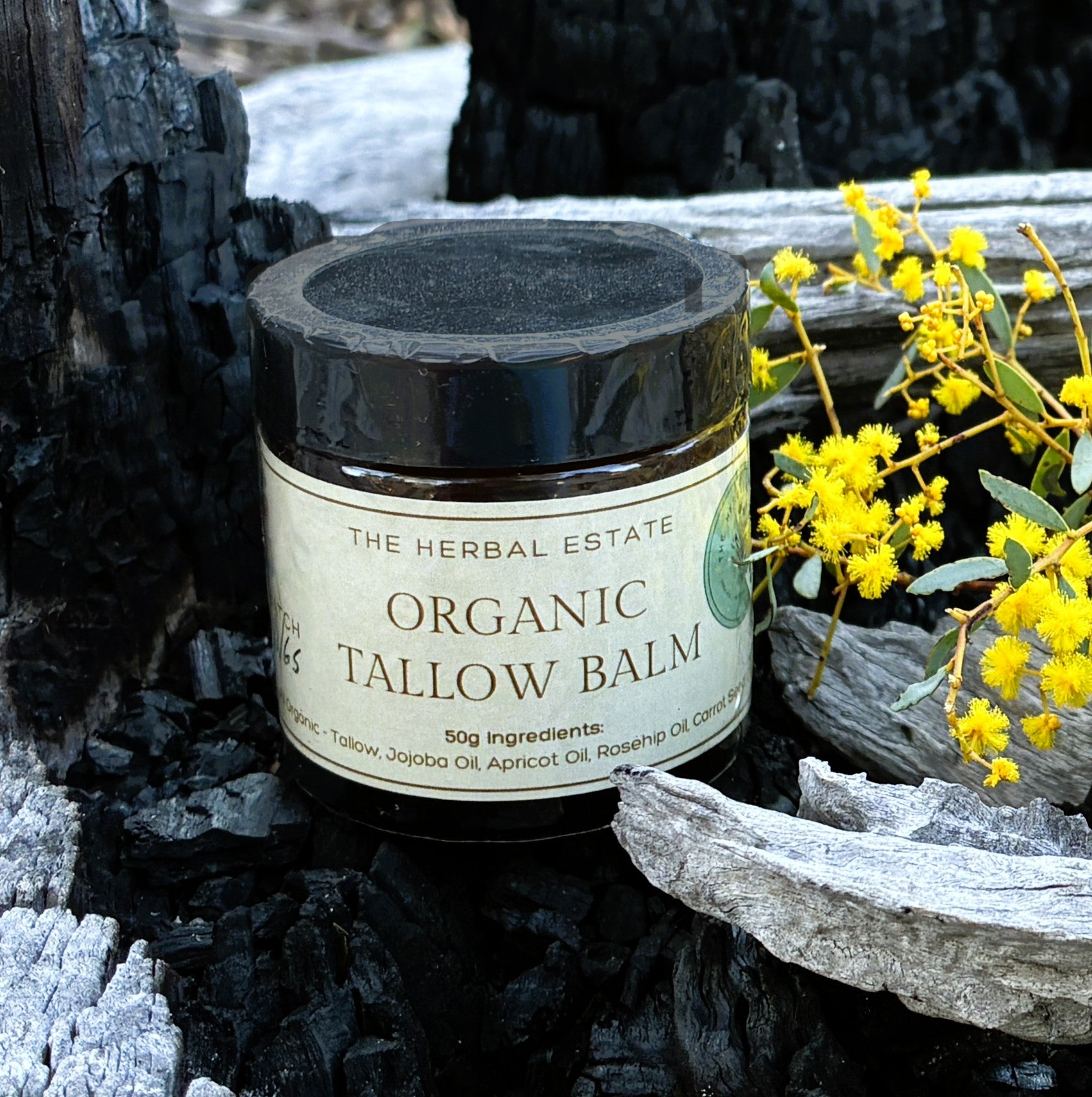 Grass-Fed Organic Tallow Balm – Nourishing Skin, Fragrance-Free | Handmade in Queensland. 10g - 50g or 2 x50g