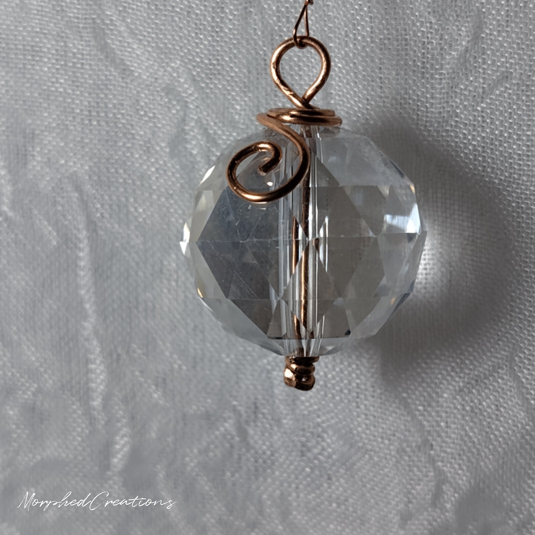 Copper Celtic Moon Suncatcher.