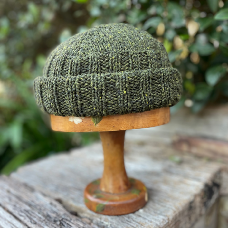 Men's Fisherman Beanie in Forest Green