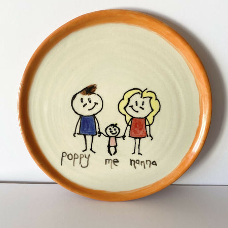 Keepsake Plate / Wheel Thrown Pottery