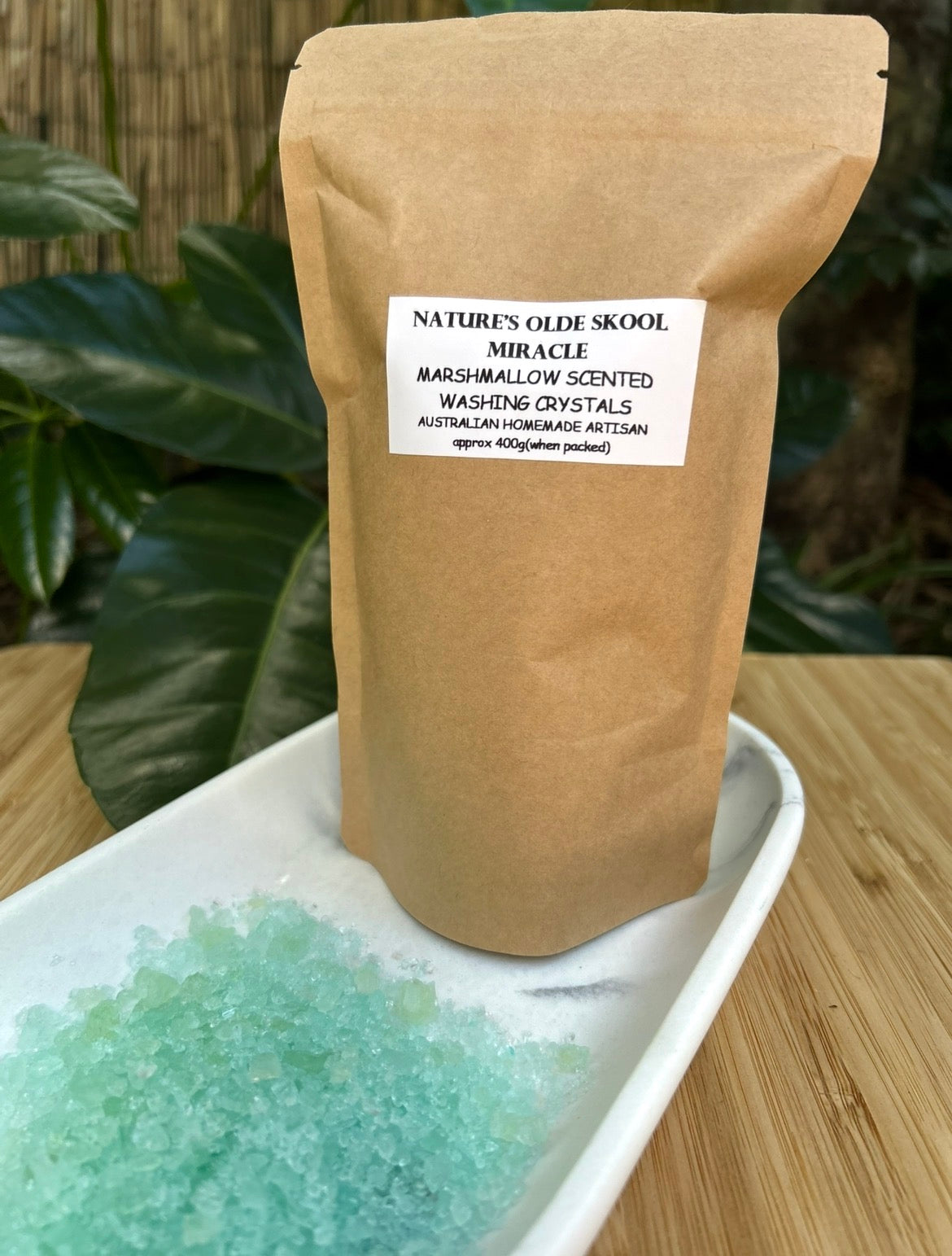 Handmade Washing Crystals | Marshmallow Fragrance | Natural Fabric Softener Alternative
