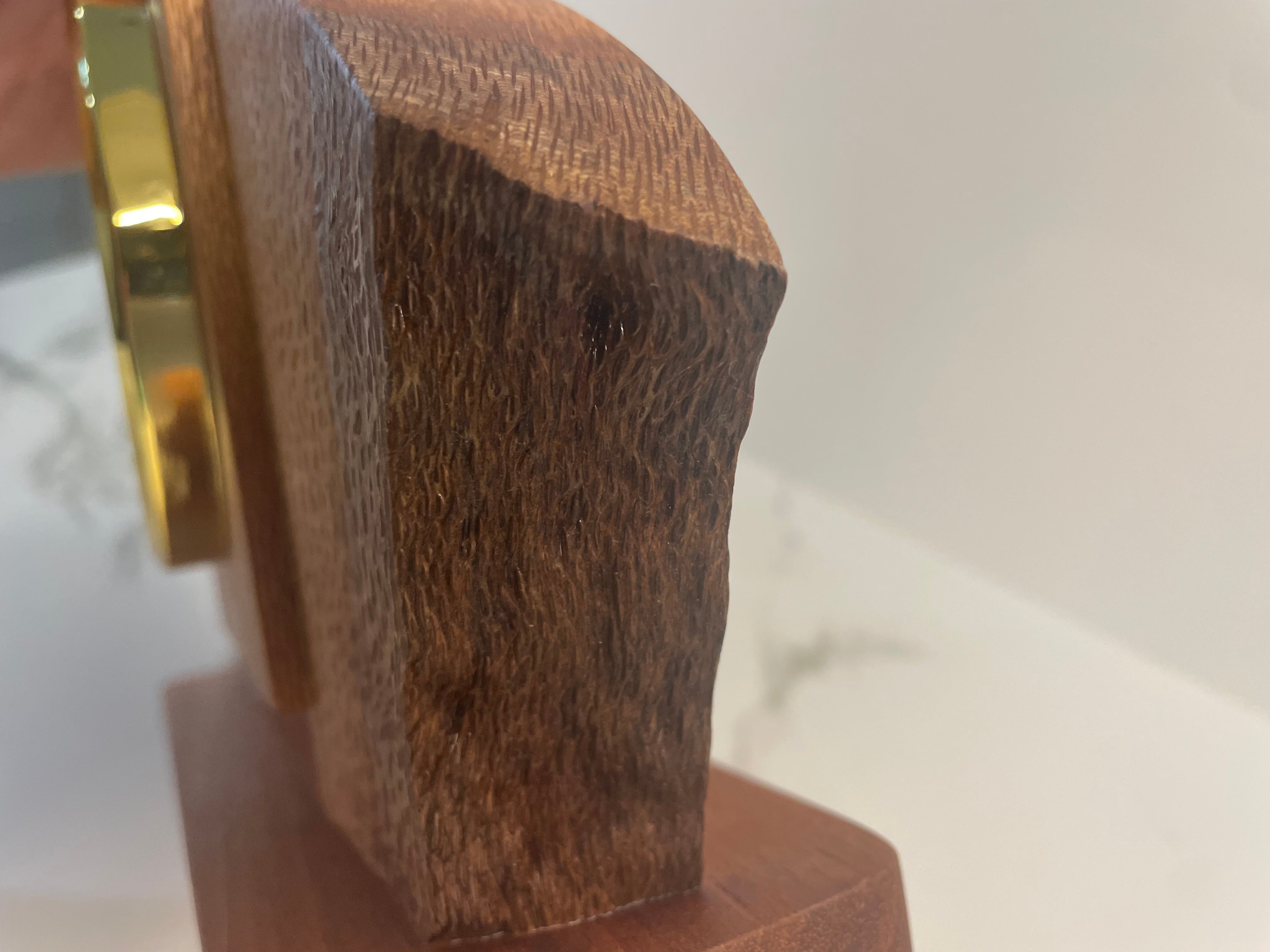 Silky Oak Desk Clock