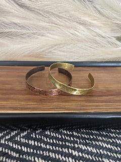 Brass & Copper Bangle Set