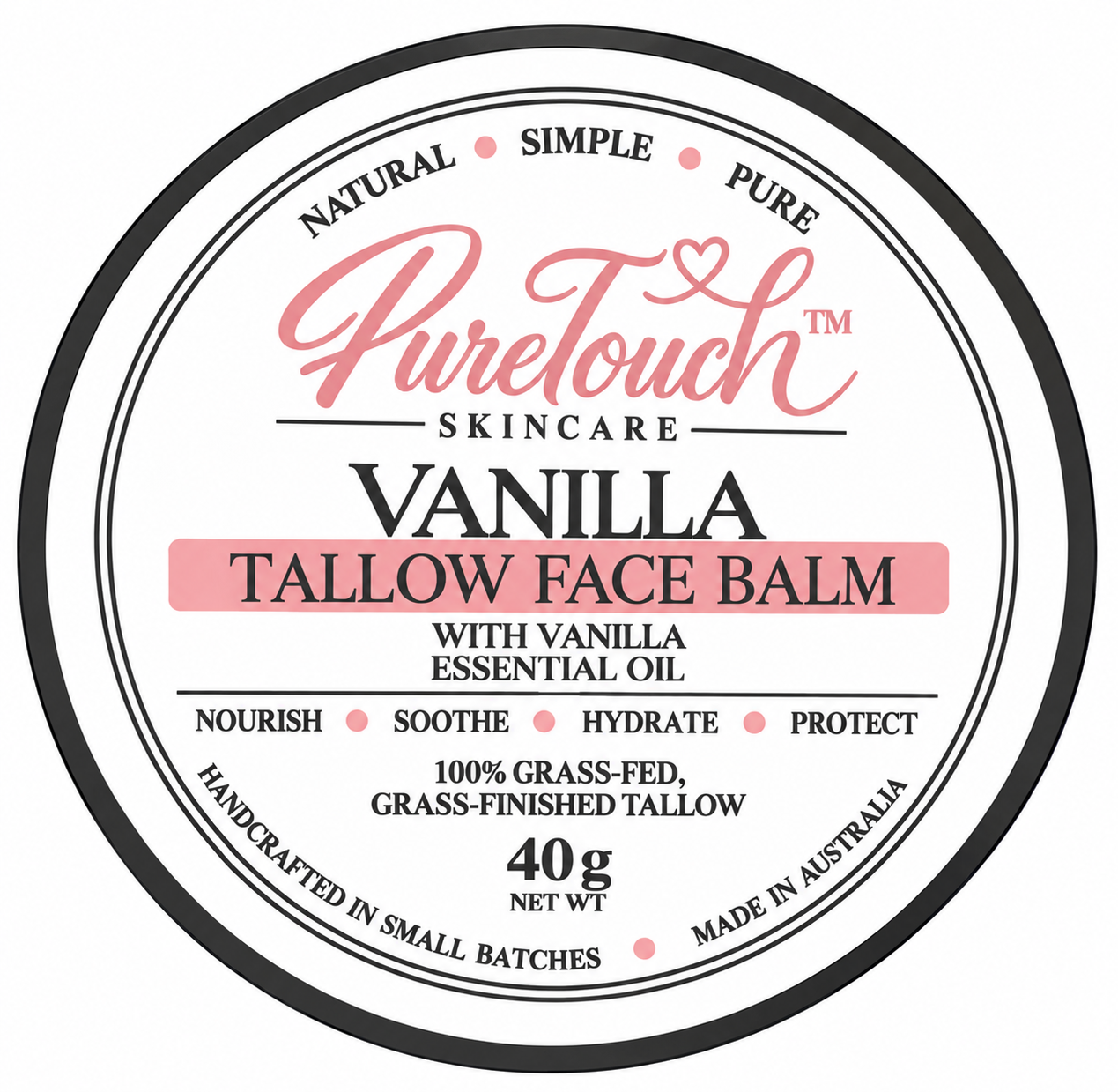 Vanilla Tallow Face Balm 40g