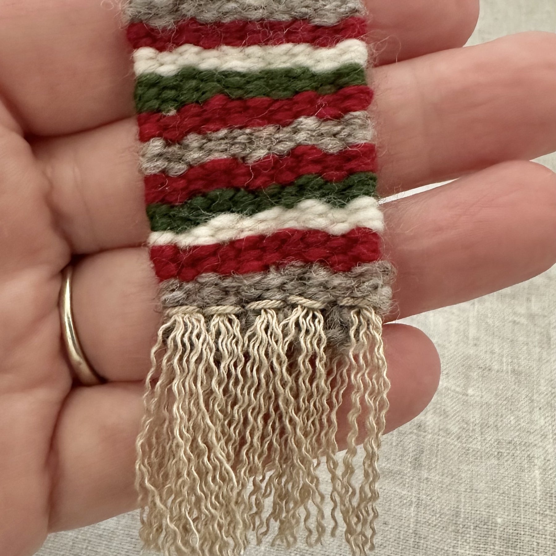 Christmas In July Collection - Handwoven Brooch
