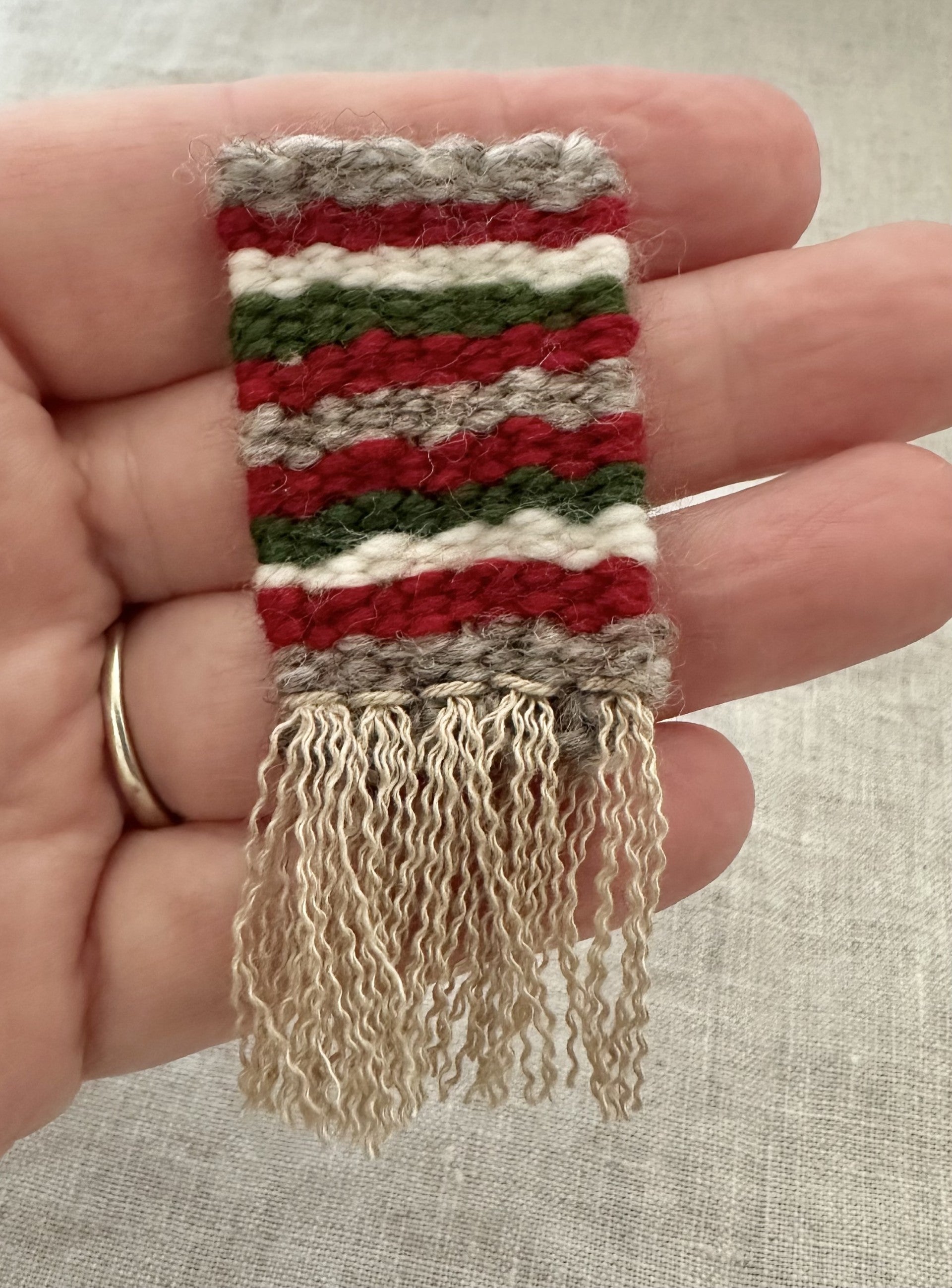 Christmas In July Collection - Handwoven Brooch