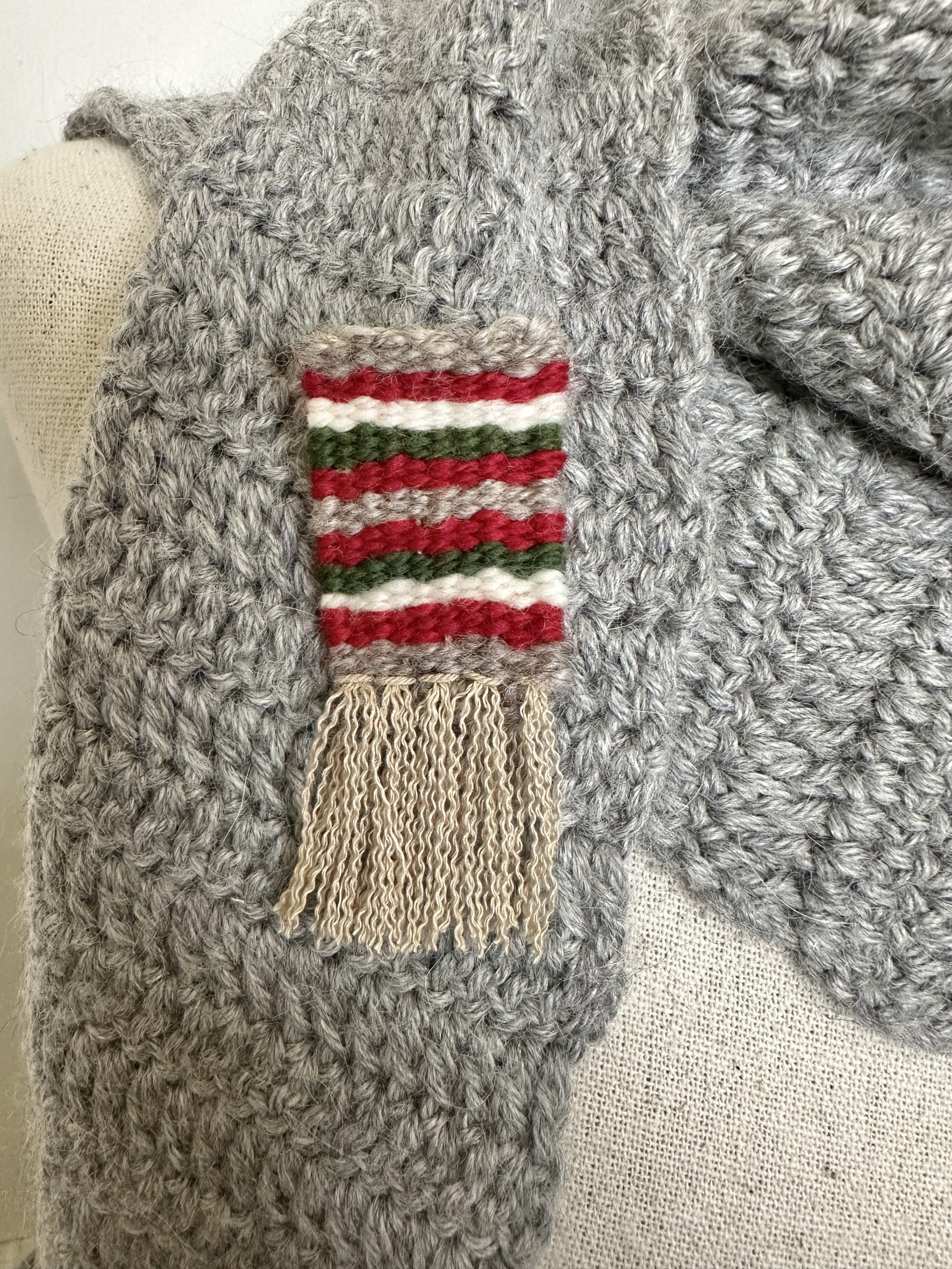 Christmas In July Collection - Handwoven Brooch