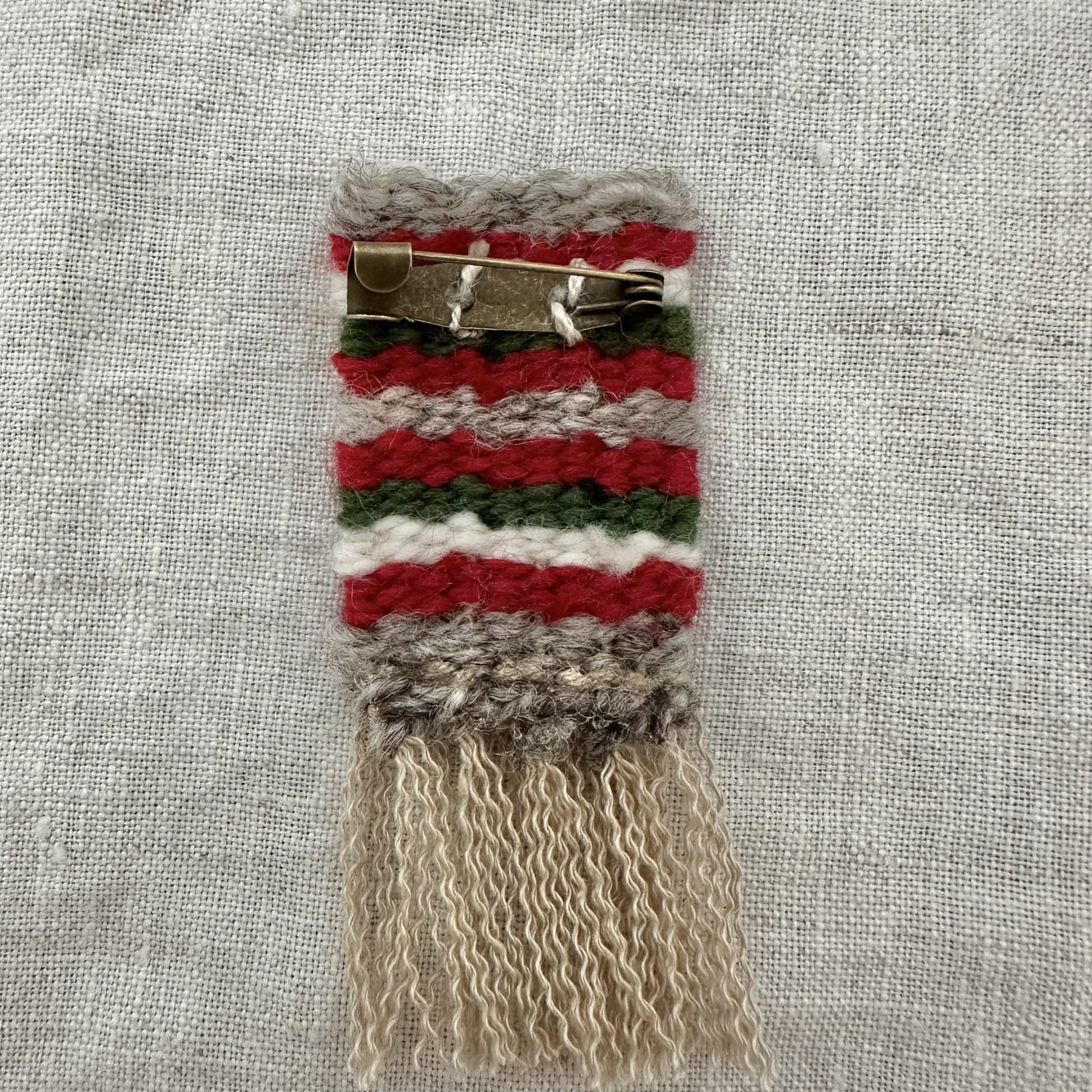 Christmas In July Collection - Handwoven Brooch