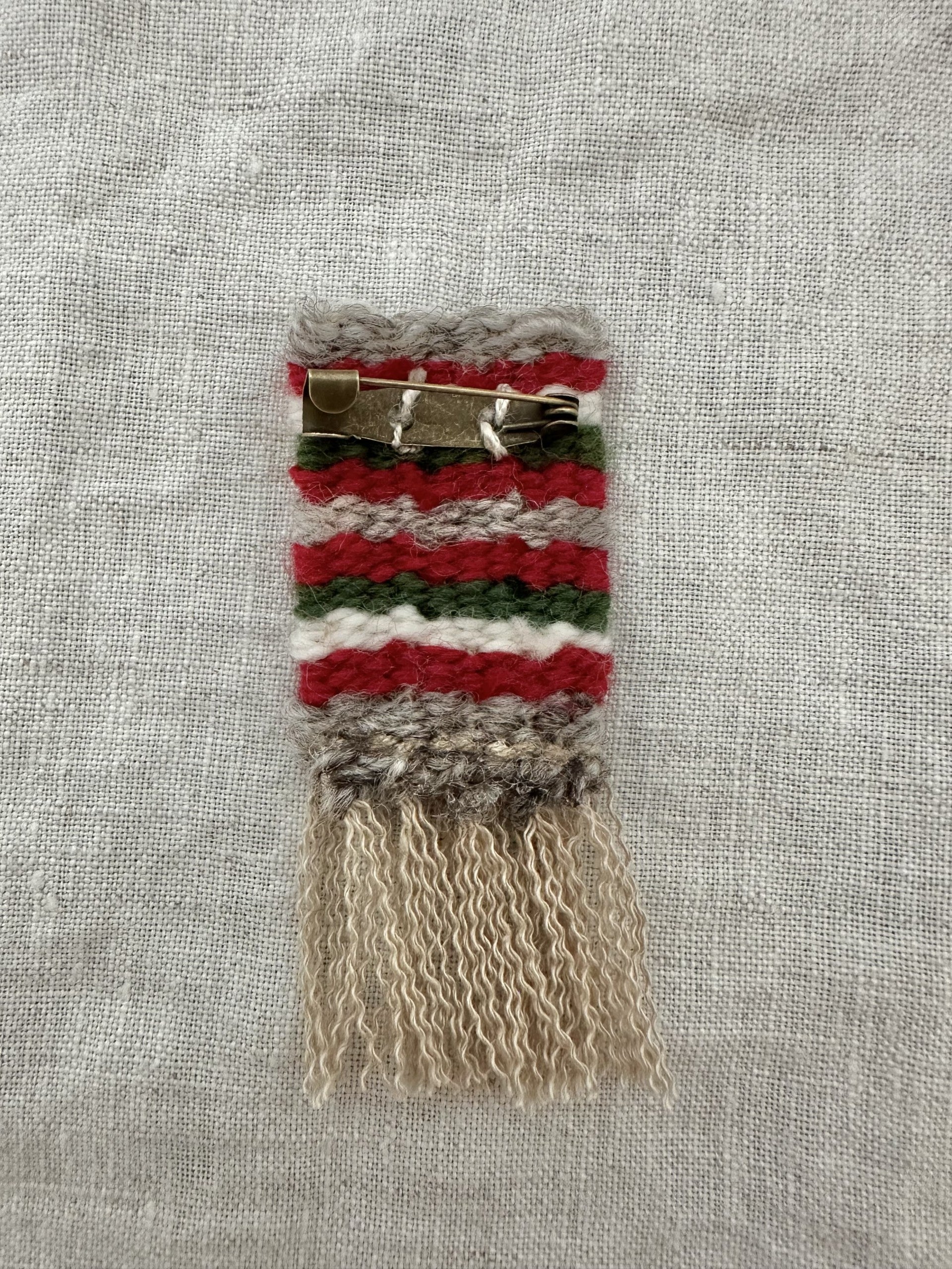 Christmas In July Collection - Handwoven Brooch