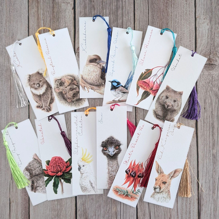 Australian Wildlife and Flowers | Bookmarks | Recycled
