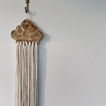 Stamped Ceramic Wall Art Piece