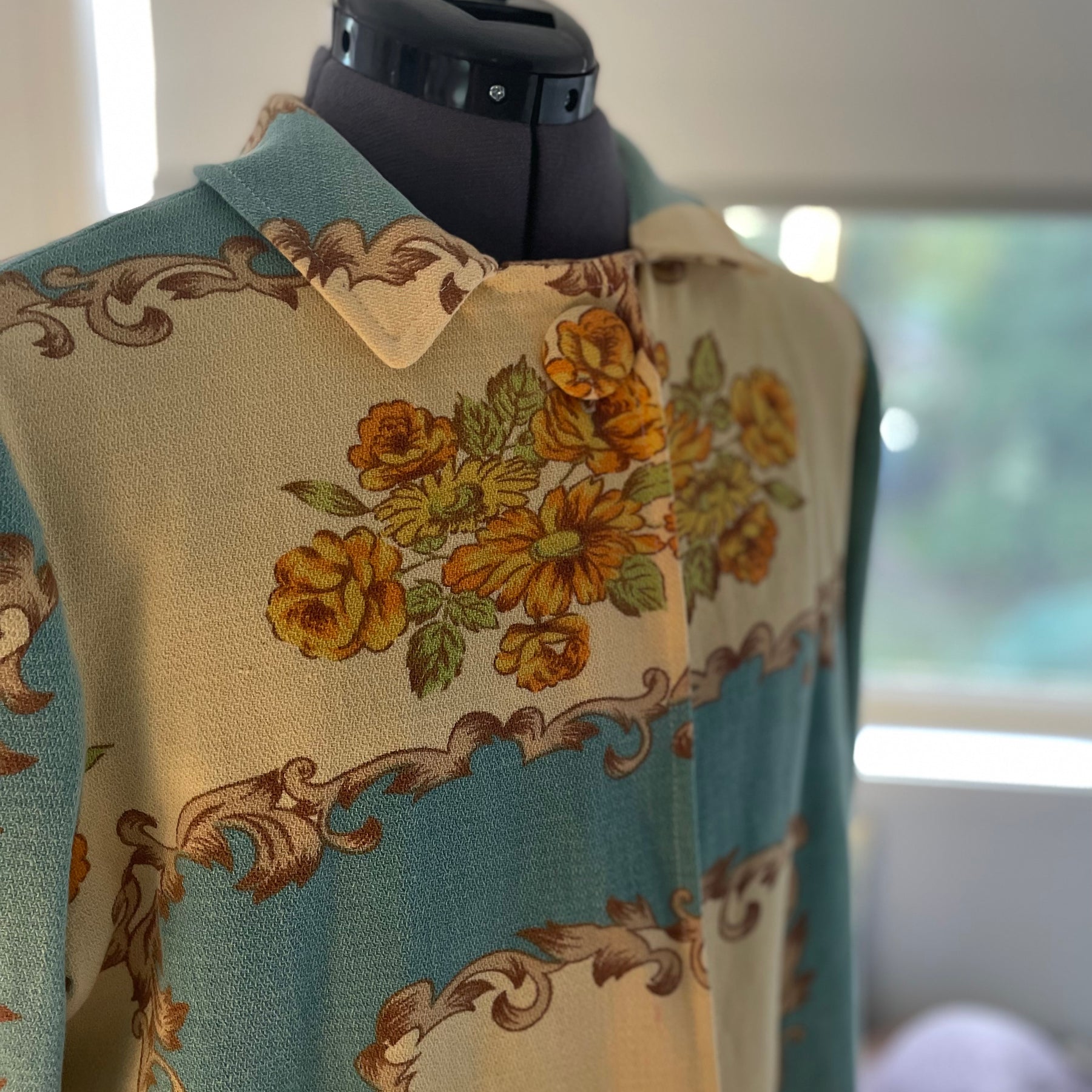 Handmade Upcycled Floral Jacket Vintage