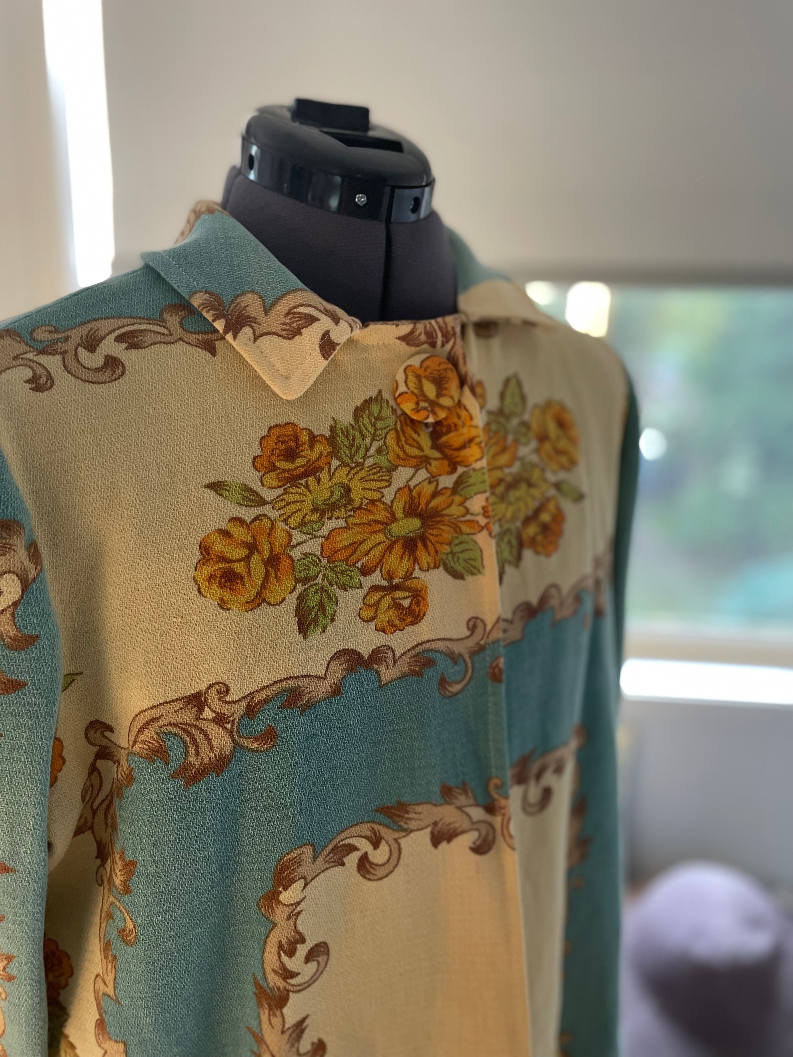 Handmade Upcycled Floral Jacket Vintage