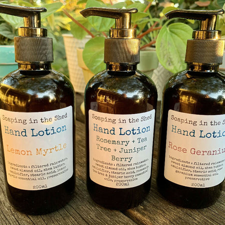 Body Lotion with essential oils.