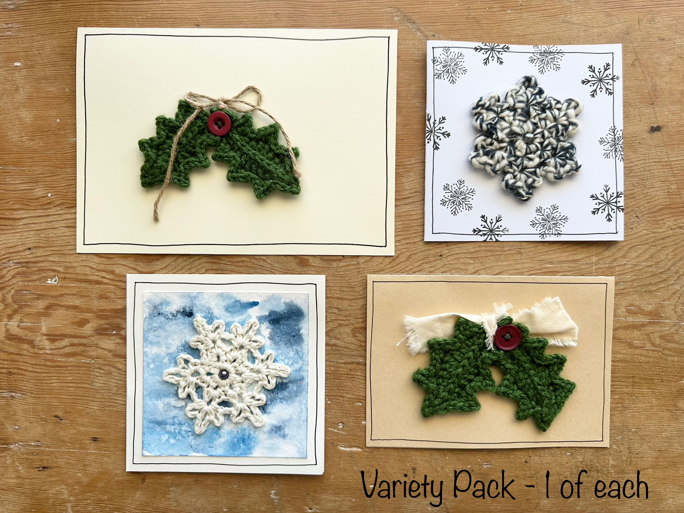 Handmade Christmas Cards - Variety Packs