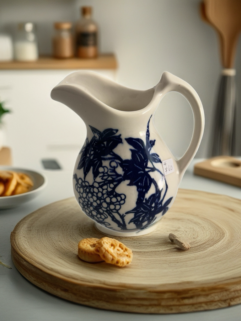 Jug, porcelain, Tasmanian Made
