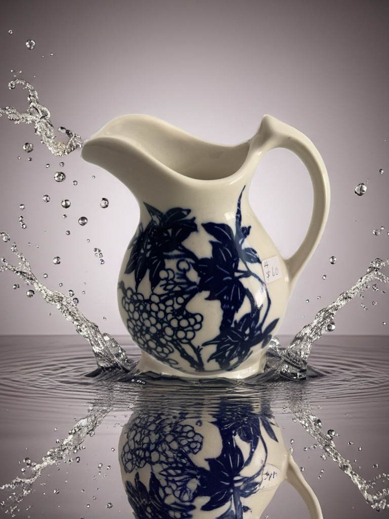 Jug, porcelain, Tasmanian Made