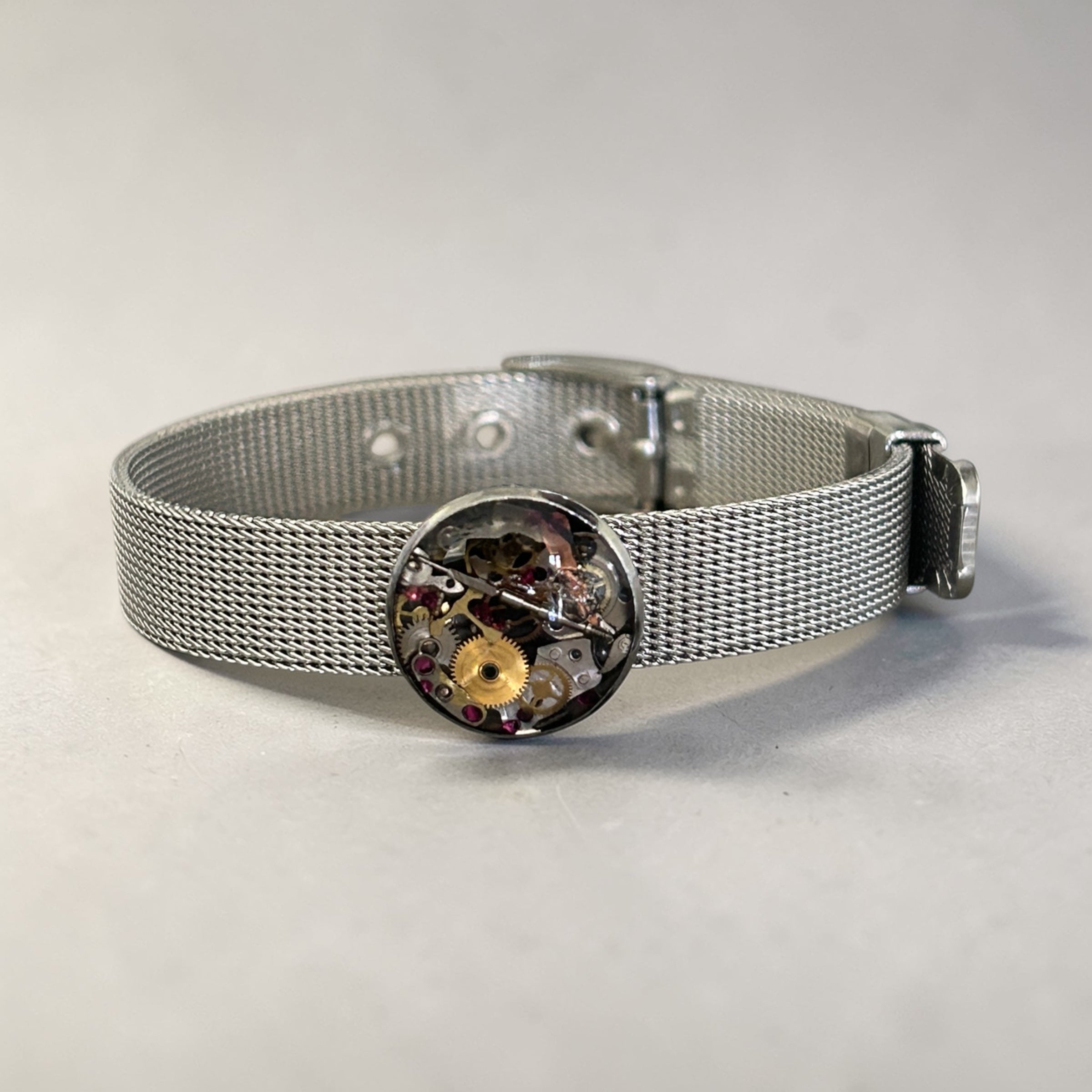 Steampunk watch parts bangle