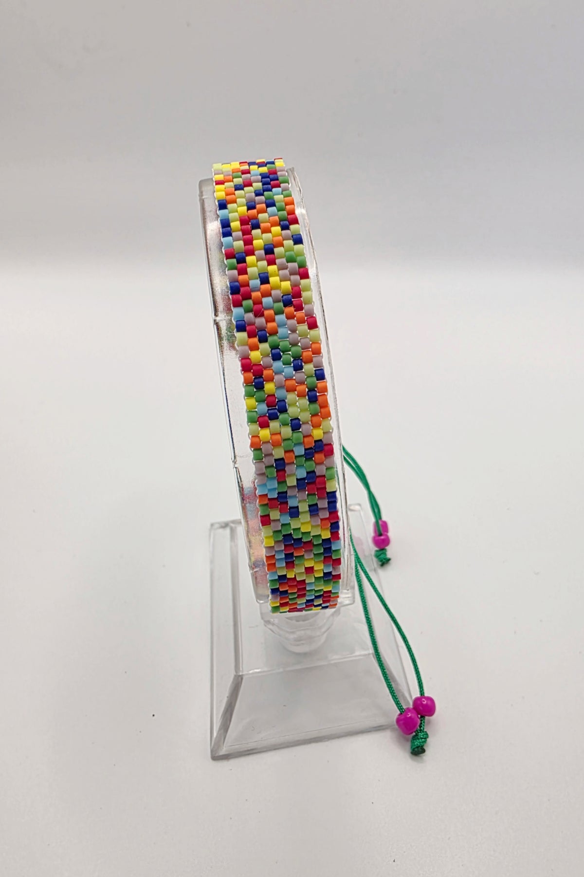 CONFETTI. Handwoven, Adjustable, OSFA, Bracelet