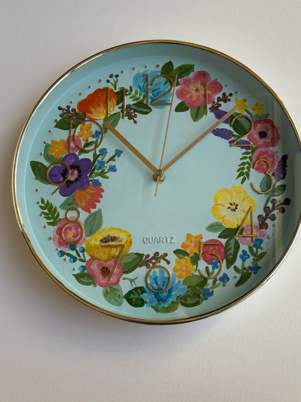 Floral Wall Clock