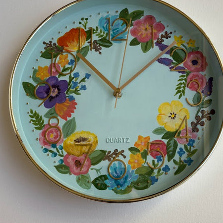 Floral Wall Clock