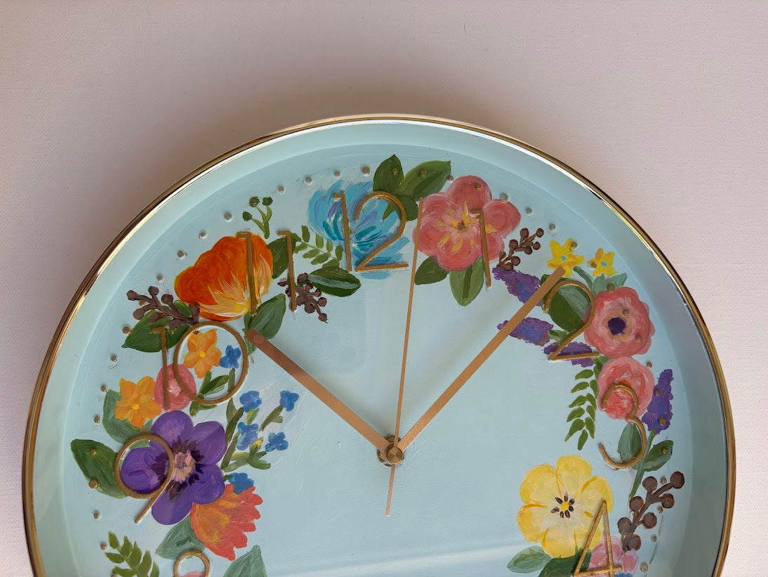 Floral Wall Clock